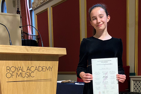 Award Win for Jemima at RCM's New Talent Festival