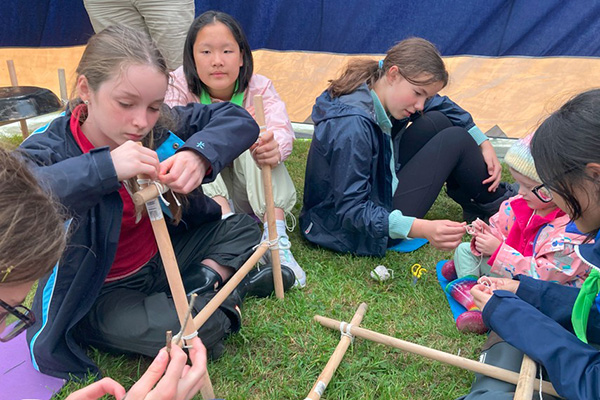First Camp for St Mary's Calne Guide Unit